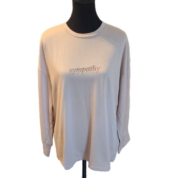 b + ab x Hong Kong NWT $399 Sympathy Khaki Embroidered Sweatshirt, Size L (40) - Picture 1 of 8
